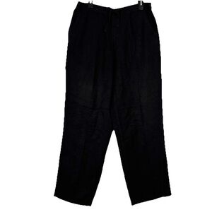 Cubavera Black Linen Pants Men’s 36 Classic Staple Capsule Minimalist Beachy